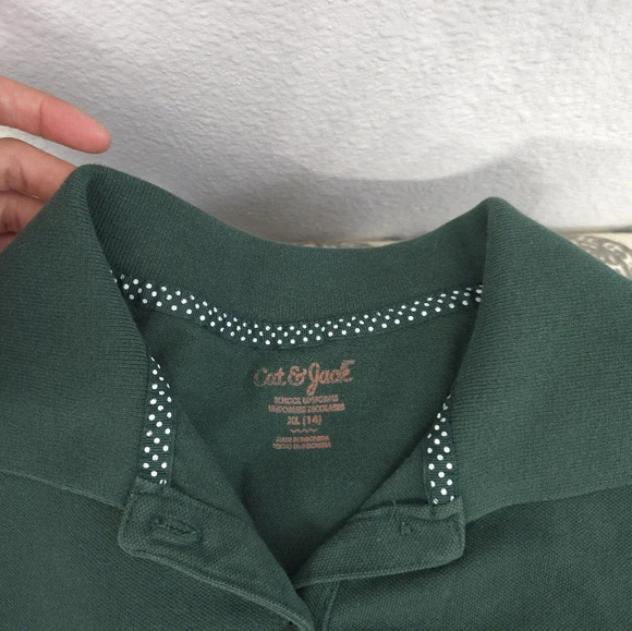 Cat & Jack Set Of 5 Girls School Uniform Polos - Picture 3 of 5